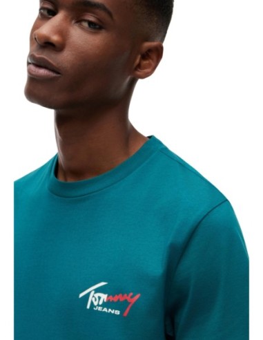 T?shirt homme vert coton bio Tommy Hilfiger Jeans