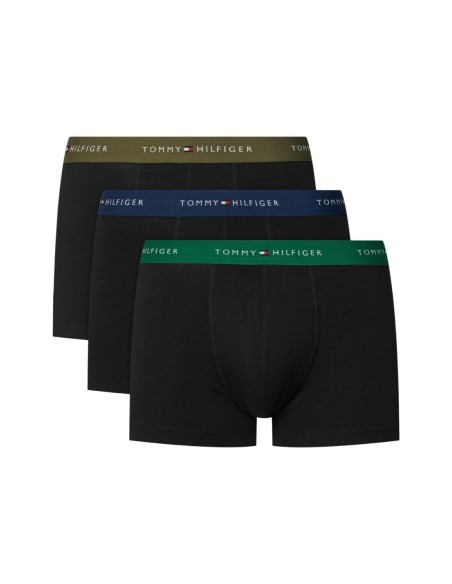 Boxer court homme bleu Hilfiger – lot de 3 coton organique