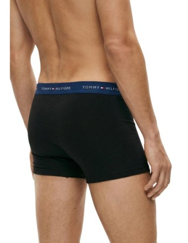 Boxer court homme bleu Hilfiger – lot de 3 coton organique