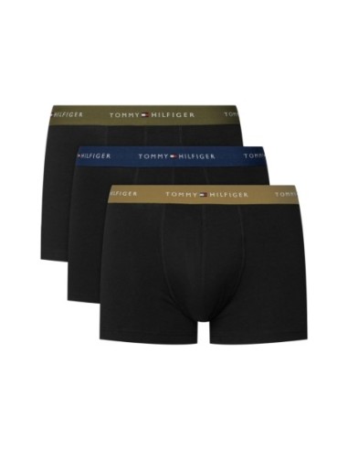 Boxer court homme noir Hilfiger – lot de 3 coton organique
