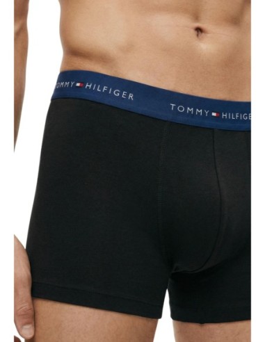 Boxer court homme noir Hilfiger – lot de 3 coton organique