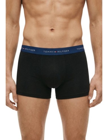 Boxer court homme noir Hilfiger – lot de 3 coton organique