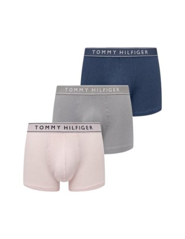 Boxer court homme gris Hilfiger – lot de 3 coton stretch