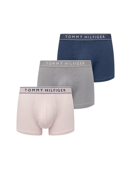 Boxer court homme gris Hilfiger – lot de 3 coton stretch