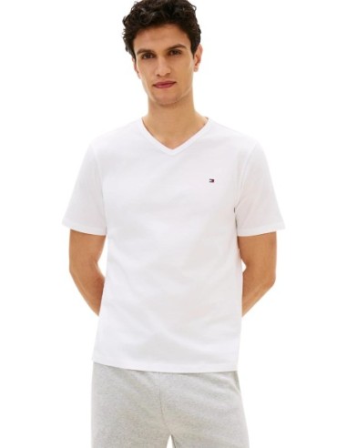 Tee-shirts homme noir Hilfiger – lot de 3 col V