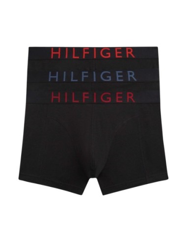 Boxer court homme noir Hilfiger – lot de 3 premium organique