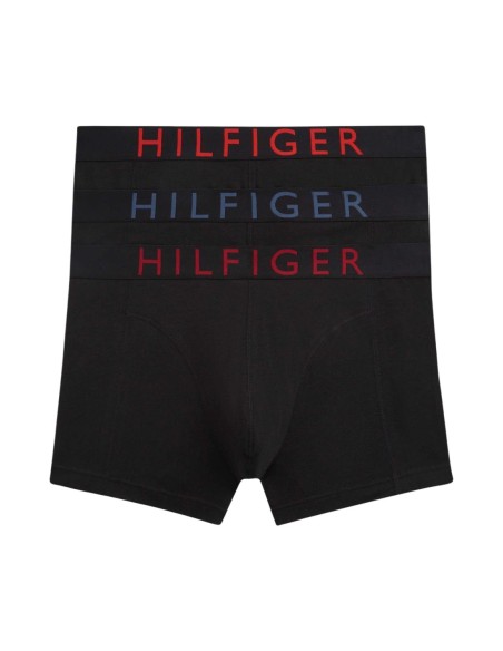 Boxer court homme noir Hilfiger – lot de 3 premium organique
