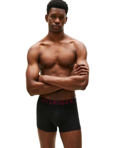 Boxer court homme noir Hilfiger – lot de 3 premium organique