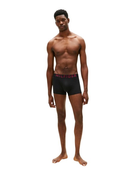 Boxer court homme noir Hilfiger – lot de 3 premium organique