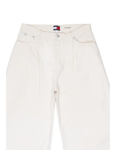Jean femme beige baggy Tommy Hilfiger Jeans