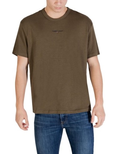 T?shirt homme vert coton Tommy Hilfiger Jeans