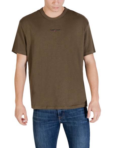 T?shirt homme vert coton Tommy Hilfiger Jeans