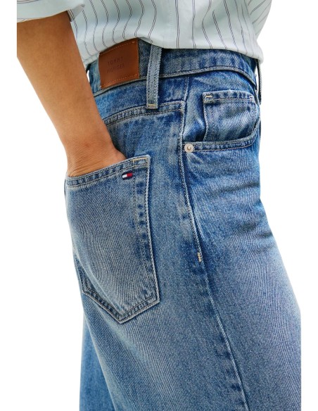 Jean femme bleu lyocell Tommy Hilfiger