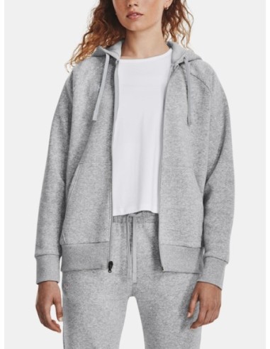 Sweat femme gris zippé Under Armour