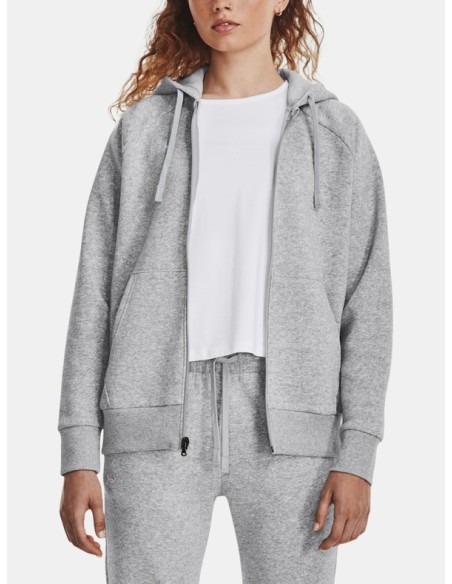 Sweat femme gris zippé Under Armour