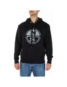 Sweat homme noir imprimé North Sails
