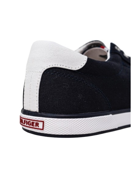 Baskets homme bleues tissu Tommy Hilfiger