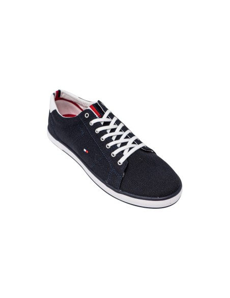 Baskets homme bleues tissu Tommy Hilfiger
