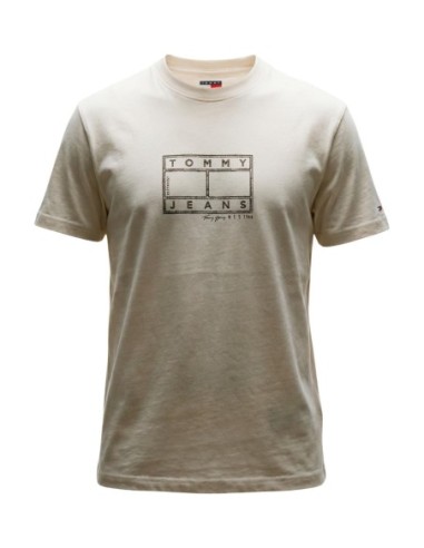 T?shirt homme blanc imprimé Tommy Hilfiger Jeans