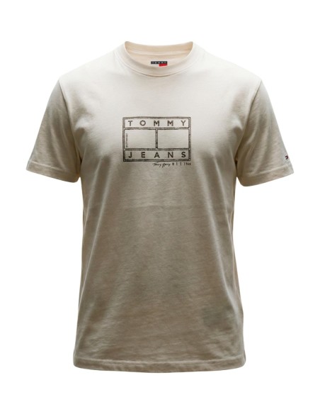 T?shirt homme blanc imprimé Tommy Hilfiger Jeans