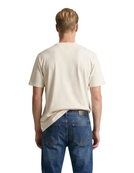 T?shirt homme blanc imprimé Tommy Hilfiger Jeans