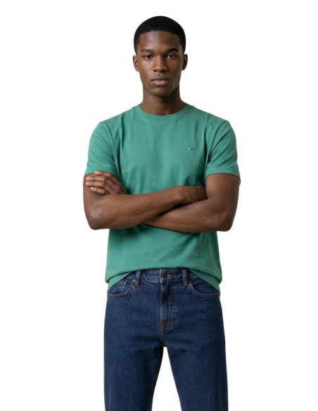 T?shirt homme vert coton bio Tommy Hilfiger Jeans