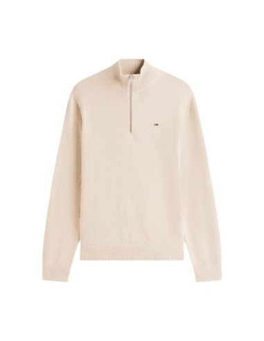 Sweat homme beige coton bio Tommy Hilfiger Jeans