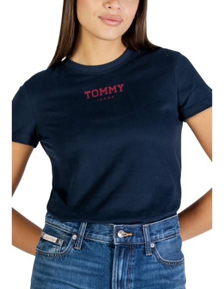 T-shirt femme Tommy Hilfiger bleu