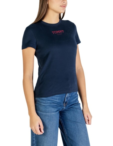 T-shirt femme Tommy Hilfiger bleu