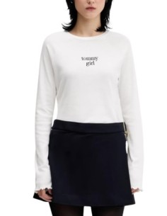 Pull femme Tommy Hilfiger blanc
