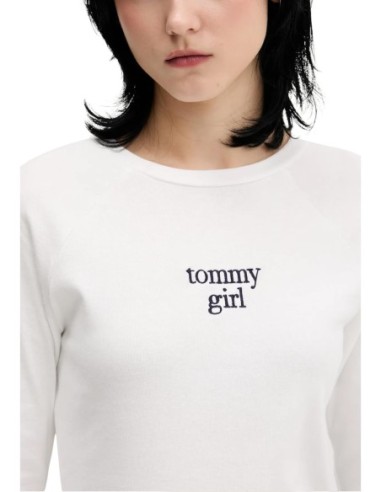 Pull femme Tommy Hilfiger blanc