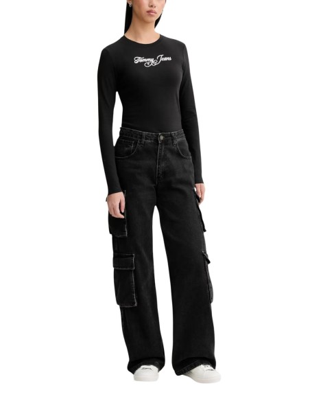 T-shirt femme Tommy Hilfiger noir