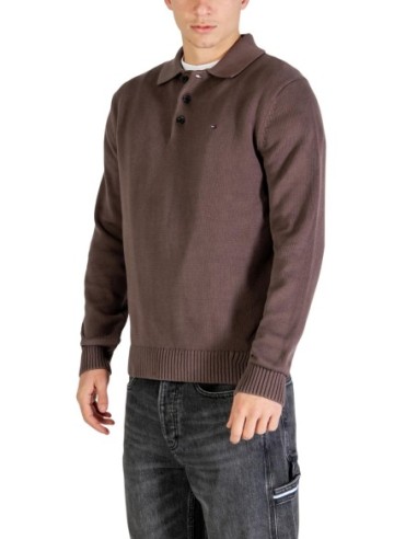 Pull homme Tommy Hilfiger marron