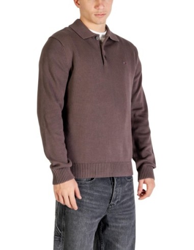 Pull homme Tommy Hilfiger marron