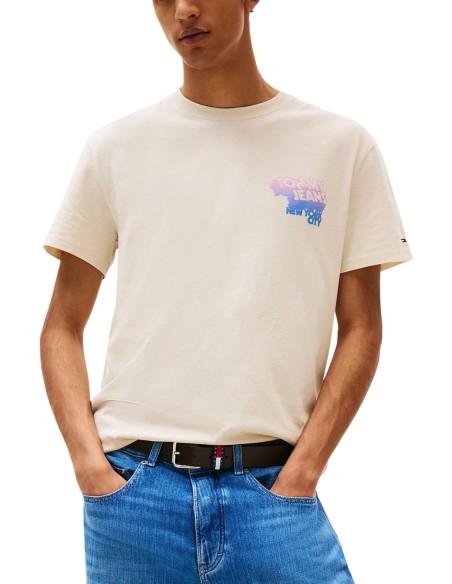 T-shirt homme Tommy Hilfiger beige