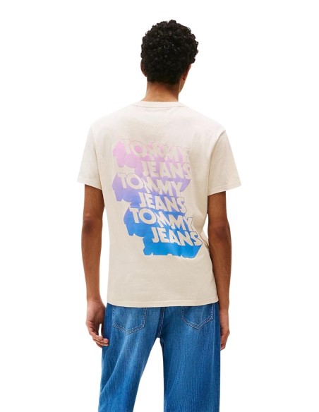 T-shirt homme Tommy Hilfiger beige