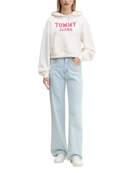 Sweat femme Tommy Hilfiger blanc
