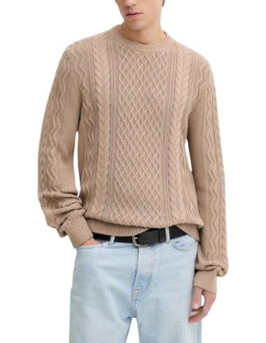Pull homme Tommy Hilfiger beige