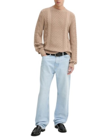Pull homme Tommy Hilfiger beige