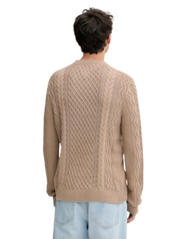Pull homme Tommy Hilfiger beige
