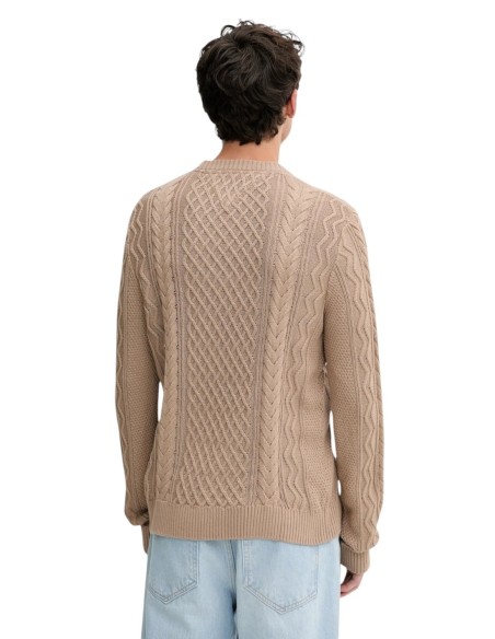 Pull homme Tommy Hilfiger beige