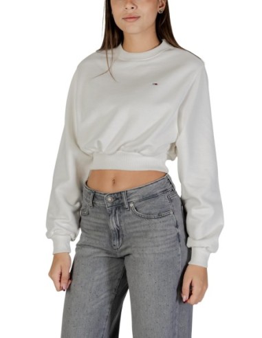 Sweat femme Tommy Hilfiger blanc