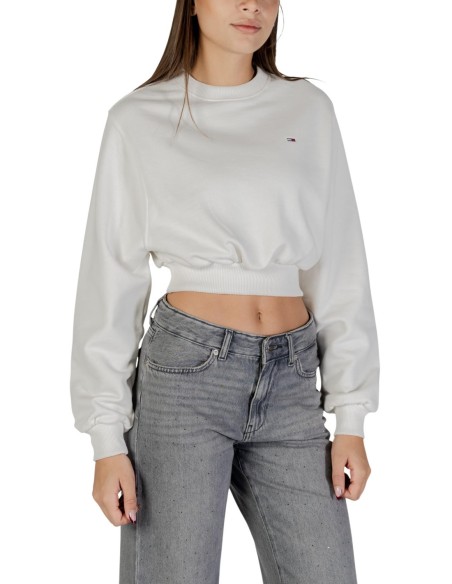 Sweat femme Tommy Hilfiger blanc