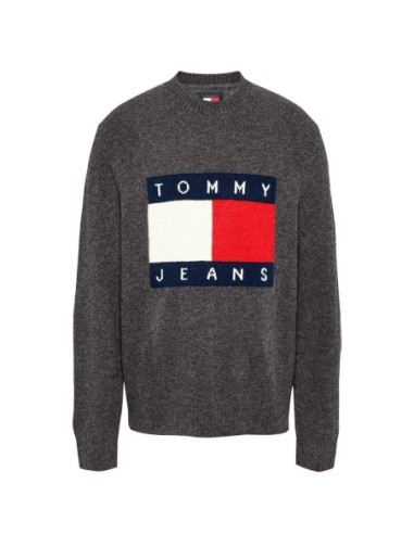 Pull homme Tommy Jeans gris