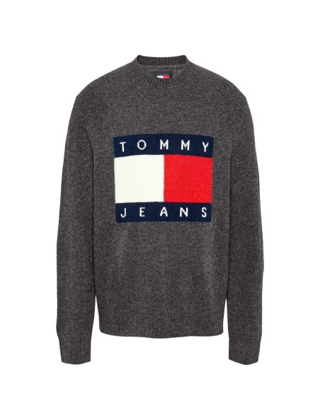 Pull homme Tommy Jeans gris