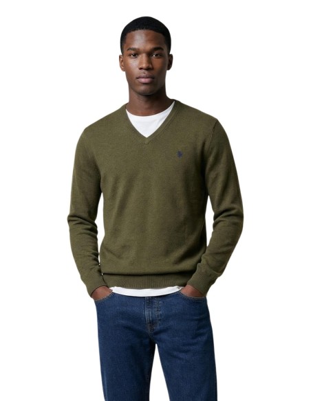 Pull homme U.S. Polo Assn. vert