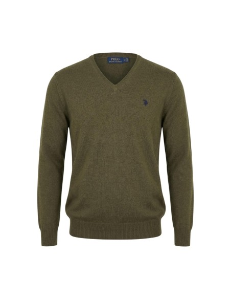 Pull homme U.S. Polo Assn. vert
