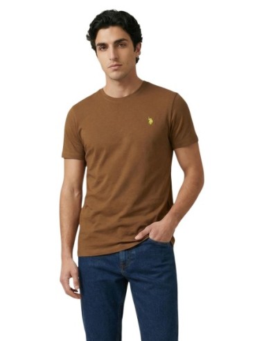 T-shirt homme U.S. Polo Assn. marron