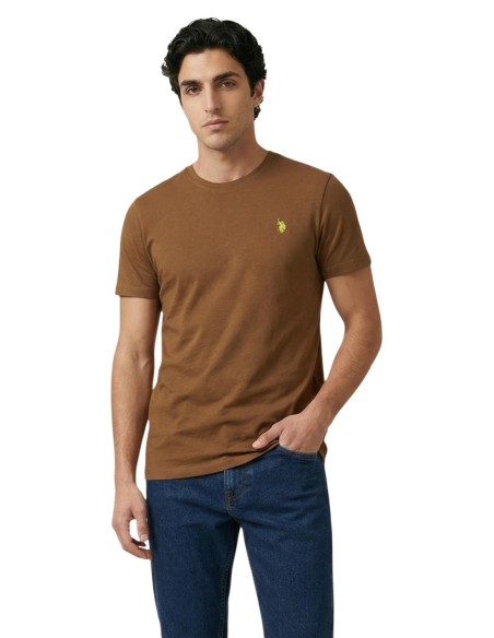 T-shirt homme U.S. Polo Assn. marron