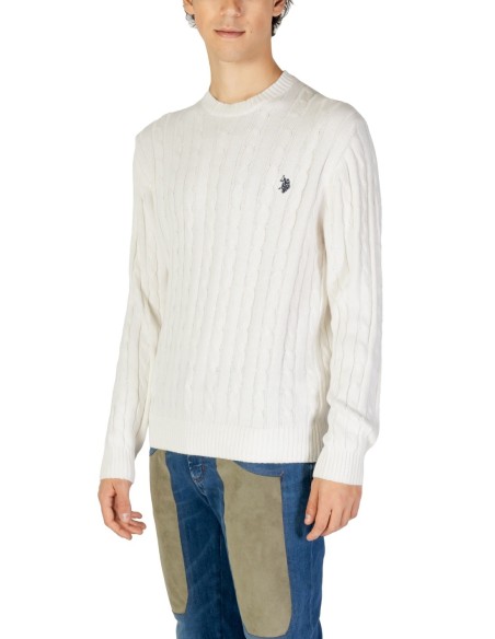 Pull homme U.S. Polo Assn. blanc